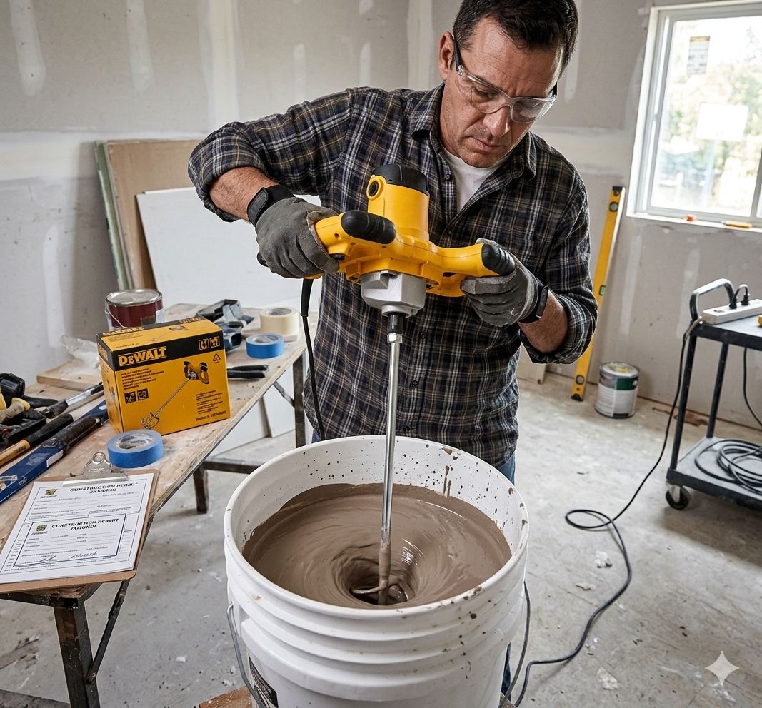 MEZCLADOR CEMENTO PINTURA DEWALT