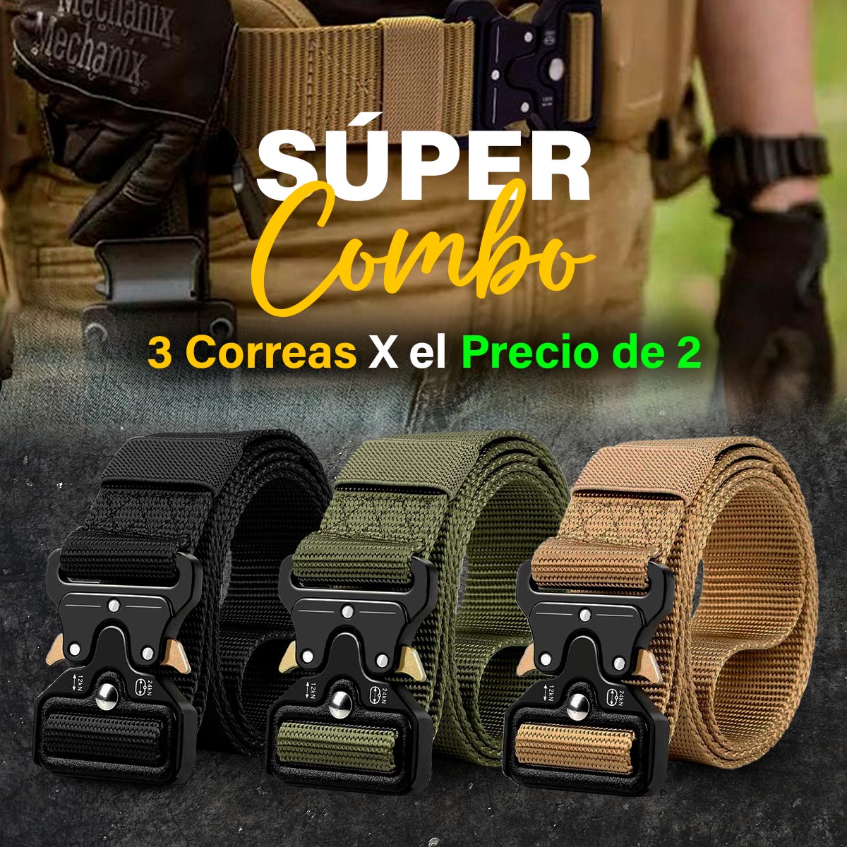Promocion X3 Correas Tacticas LSD-02