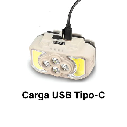Linterna Minera LED USB 6 Modos HX-815