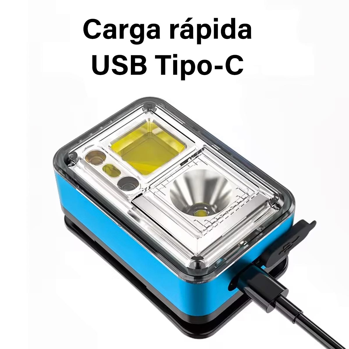 Luz Bicicleta 7 Modos Recargable XQ-T4-C