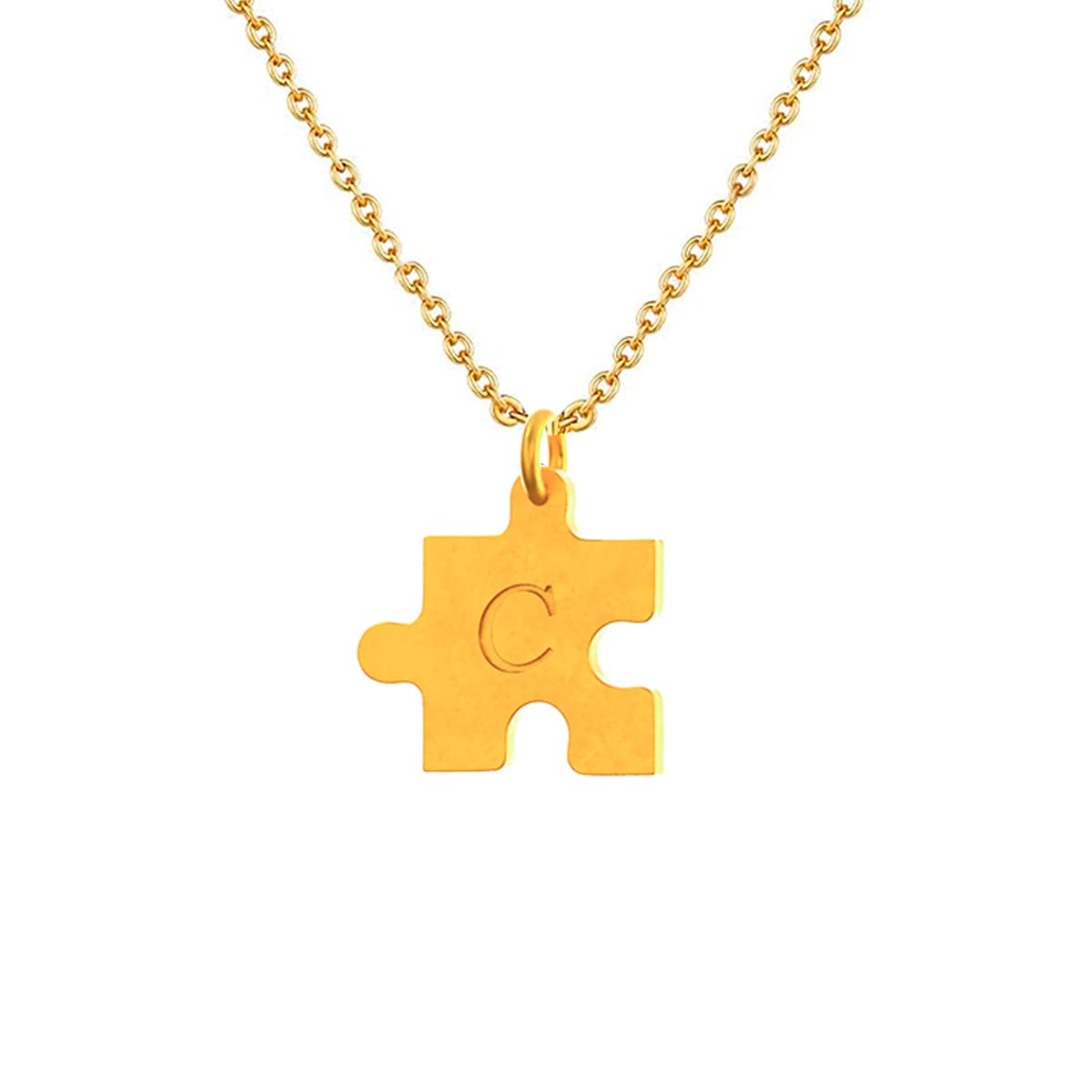 Cadena Con Dije Baño De Oro Collar CBF02