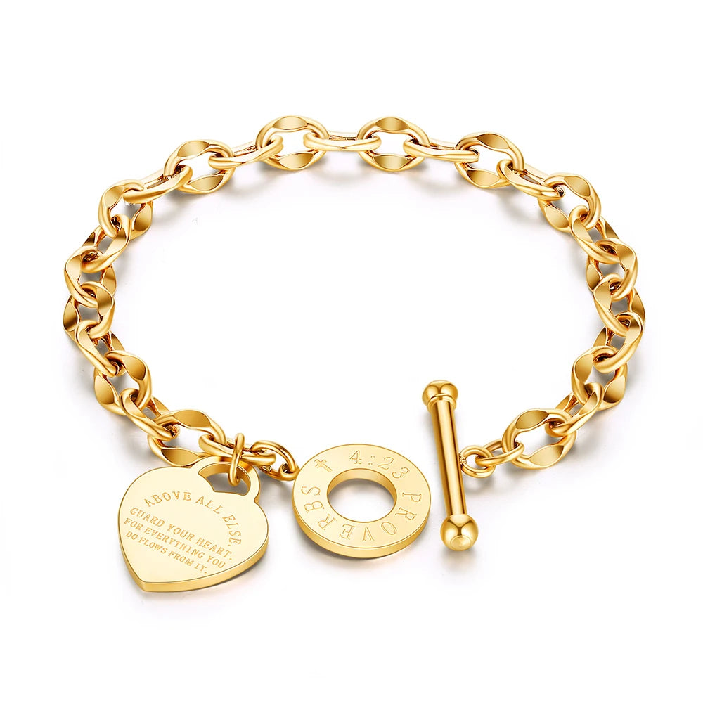 Pulsera de Lujo Protege Tu Corazon