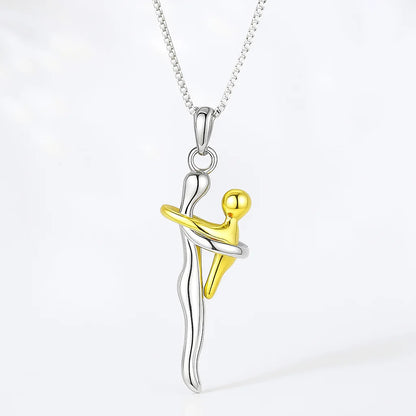 Collar Mama e Hijo Abrazo Amor Infinito