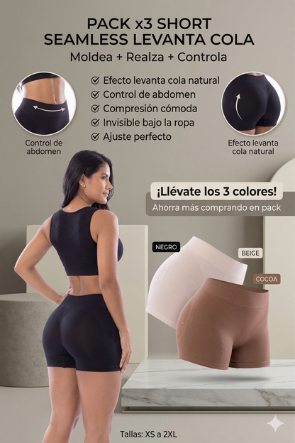Kit X3 Shorts Moldeadores - Oferta Pack