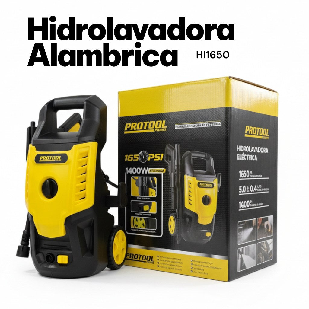 HIDROLAVADORA ELECTRICA 1400W 1650 PSI